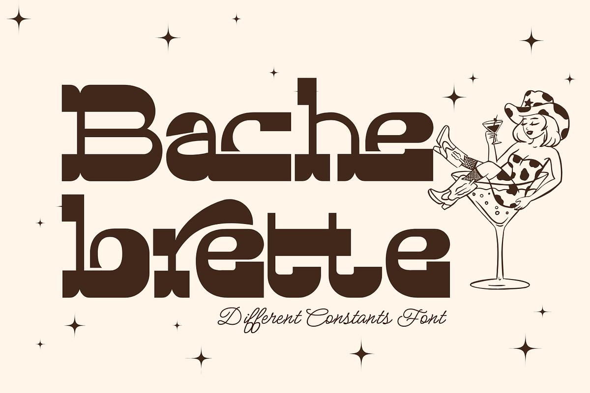 Different Constants - Retro Font, a Serif Font by 177Studio (Photo 2 of 8)