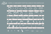 Hello My Love Ornaments, a Handwritten Font by Debi Sementelli (Thumbnail 5 of 6)
