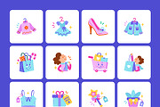 100 Shopping Flat Icons, an Emoji Icon by Prosymbols (Thumbnail 9 of 11)