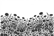 60 Daisy Flower Field Silhouette, a Seasonal Illustration by Amazin_art (Thumbnail 7 of 35)