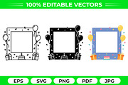 Birthday Frame Vector Trio Pack, an Object Graphic by Artonix (Thumbnail 1 of 3)