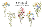 Wild flowers, butterflies, dragonfly, a Decorative Illustration by Larisa Maslova (Thumbnail 9 of 11)