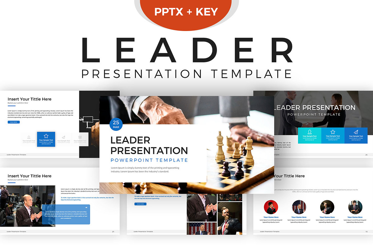 Leader Powerpoint Template, a Presentation Template by Digitcase x ...