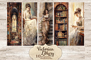 Victorian Library Bookmarks, a Person Illustration by GlamArtZhanna (Thumbnail 1 of 3)