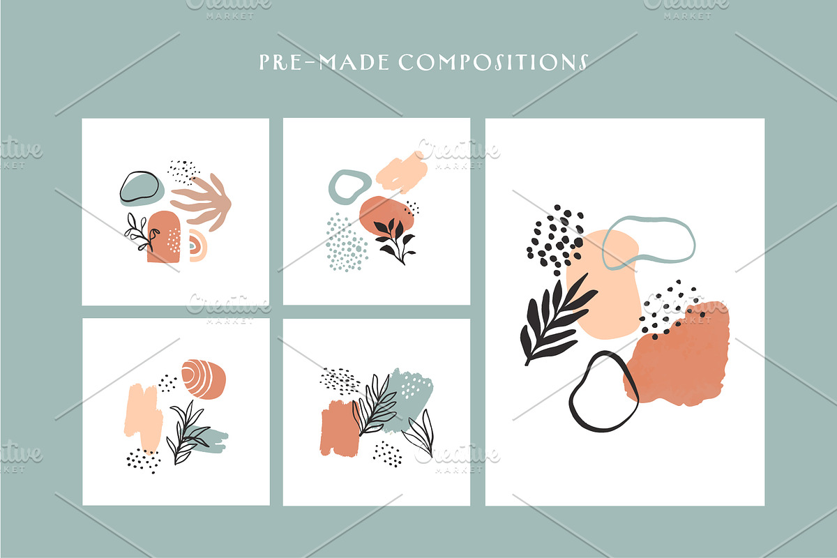 Fine Organic Shapes, a Background Graphic by Dedraw Studio (Photo 4 of 11)