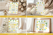 Sweet One Lemon Birthday Bundle, a Stationery Template by Digital_Mind (Thumbnail 4 of 8)