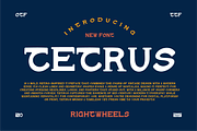 TETRUS - Retro Display Font, a Font by Rightwheels (Thumbnail 1 of 10)