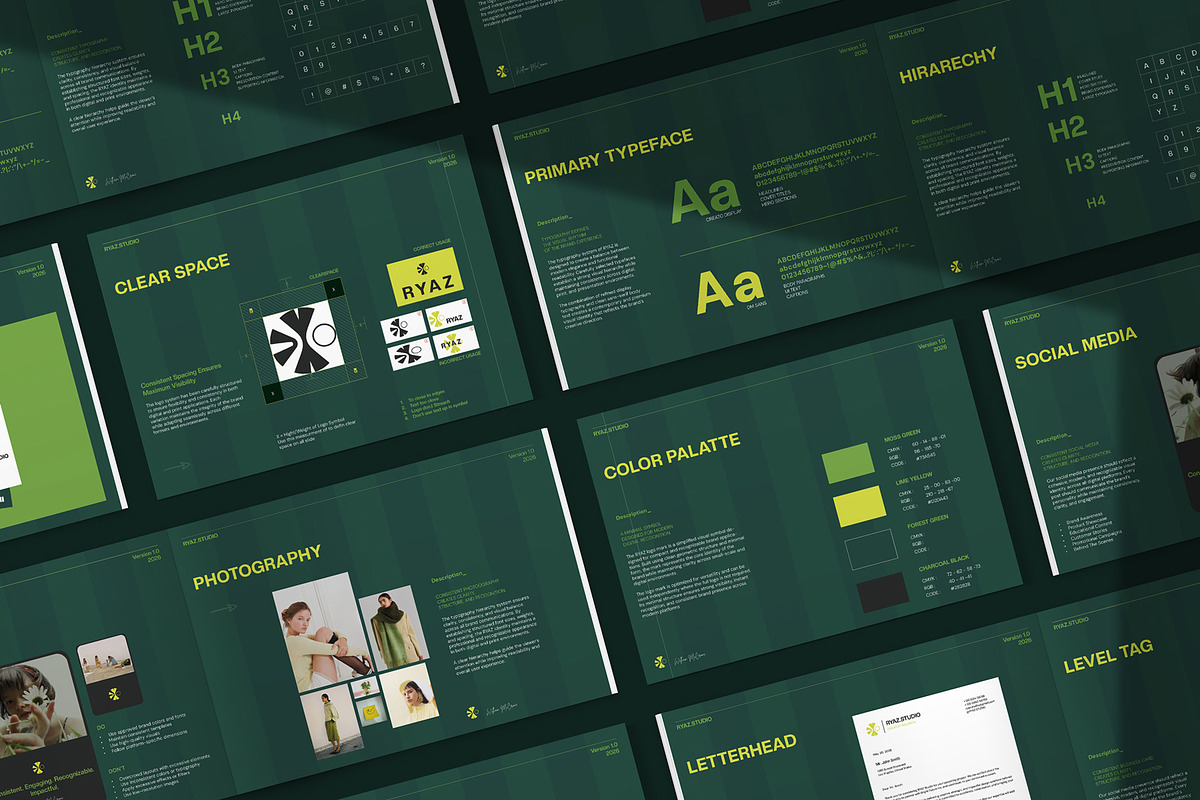 RYAZ | Brand Guidelines Canva, a Brochure Template by evgenystudio (Photo 11 of 11)