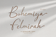 Bohemiya Felmirah | Signature Font, a Script Font by Denustudios (Thumbnail 1 of 12)