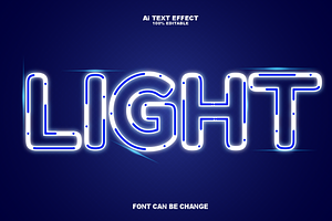 Light Editabele Text Effects Style.