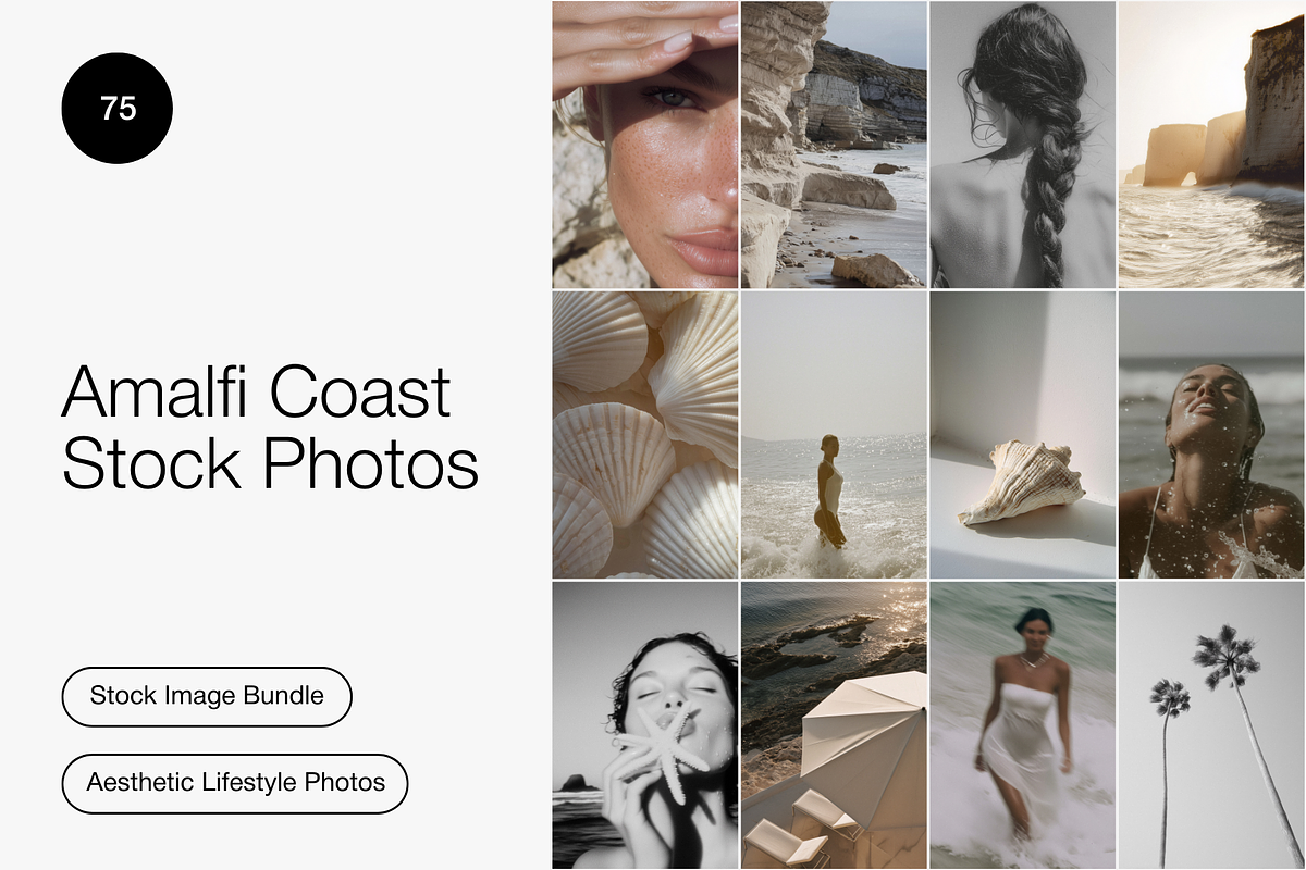 Amalfi Coast Aesthetic Stock Images, a Beauty & Fashion Photo by Digital Asset Co (Photo 1 of 8)