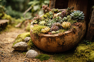 Natural succulent garden, a Photo by Beautiful things