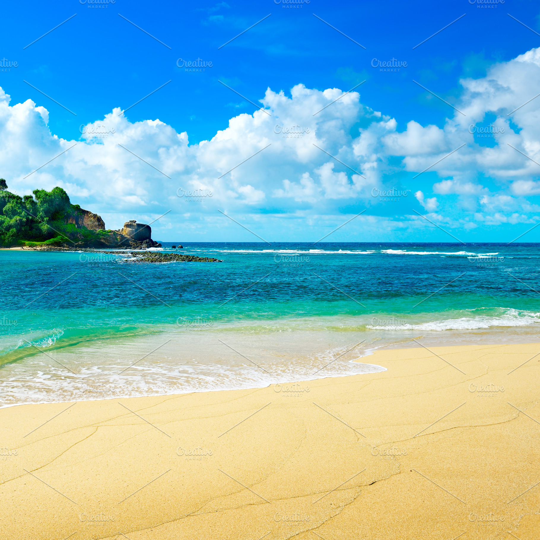 Small island in the ocean, a Nature Photo by Serg64