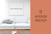 Mockup interior with frame, a Product Mockup by 2D/3D (Thumbnail 1 of 12)