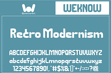 Retro Modernism font