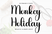 Monkey Holiday, a Handwritten Font by InermediaSTUDIO (Thumbnail 1 of 7)
