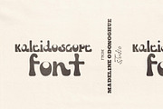 Kaleidoscope - Hand Drawn Retro Font, a Sans Serif Font by Madeline ODonoghue Design (Thumbnail 1 of 8)