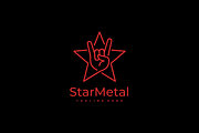 Star Metal Hand Line Art Logo Design, a Branding & Logo Template by yopie (Thumbnail 1 of 3)