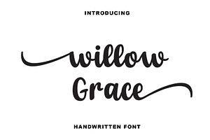 Willow Grace | Elegant Handwritten