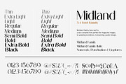 Midland Family (54 Fonts), a Sans Serif Font by Areatype (Thumbnail 10 of 10)