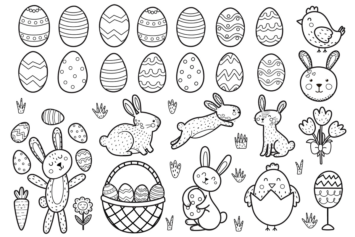 Easter Collection: Clipart, Patterns, a Decorative Illustration by Gulnara Sabirova (Photo 3 of 10)