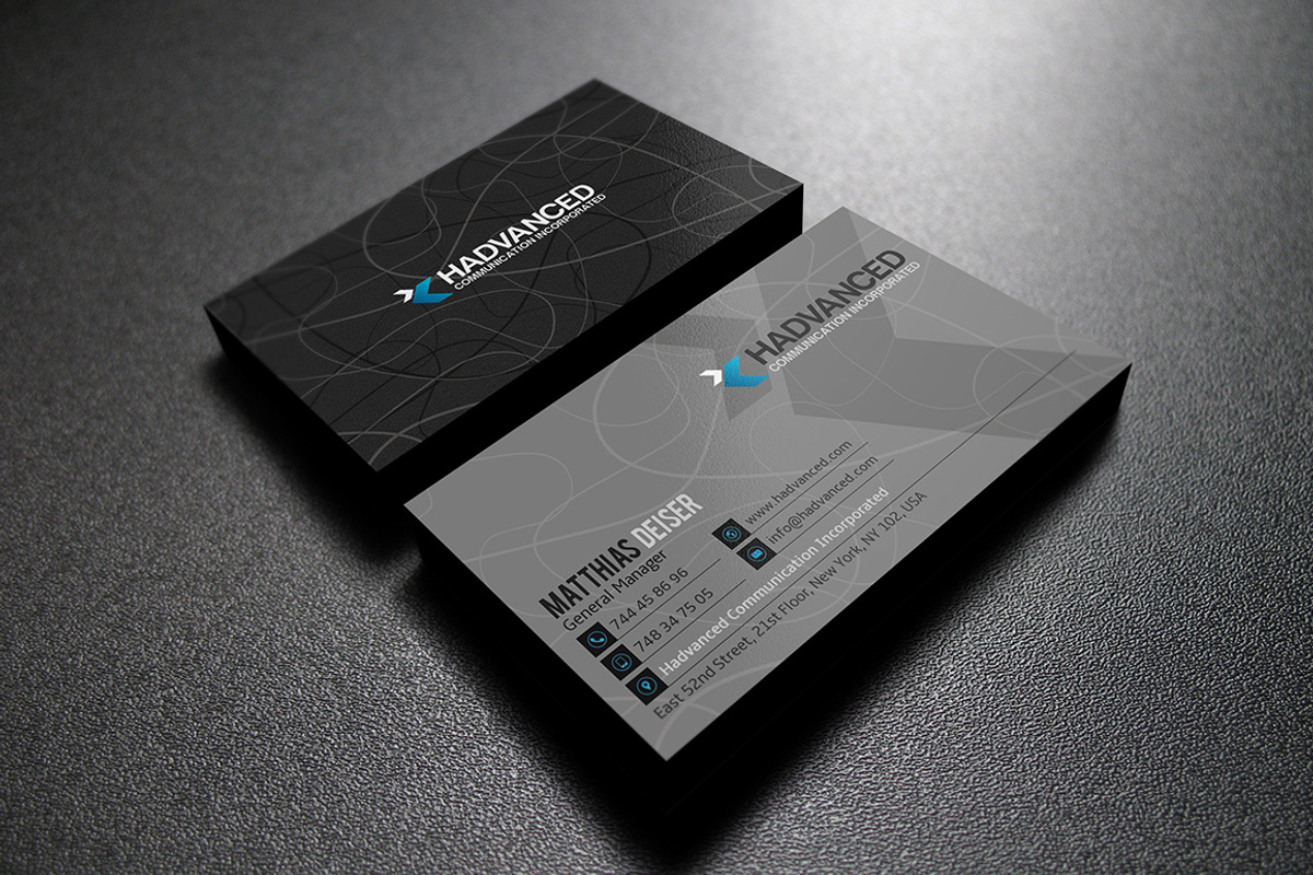 Grey Business Card, a Business Card Template by Marvel (Photo 3 of 3)