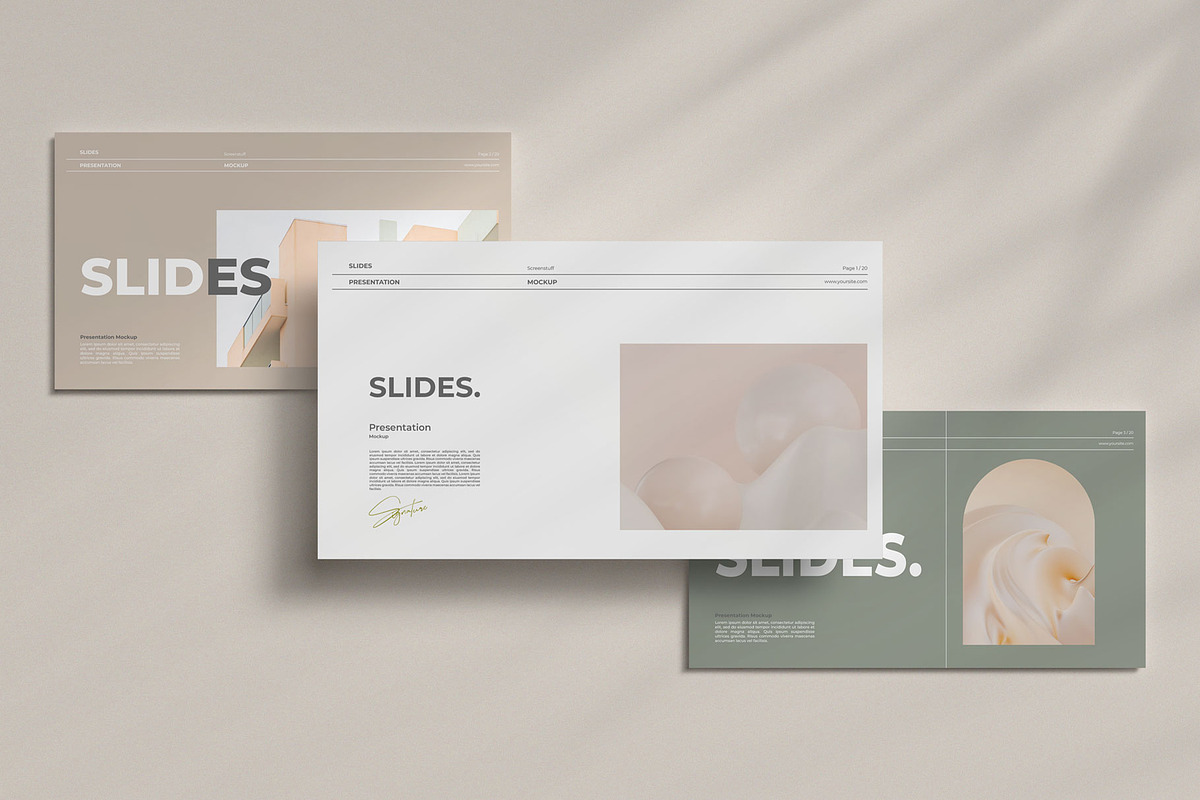 Slides Presentation Mockup, a Wearable Device Mockup by graphicstuff.std (Photo 3 of 10)