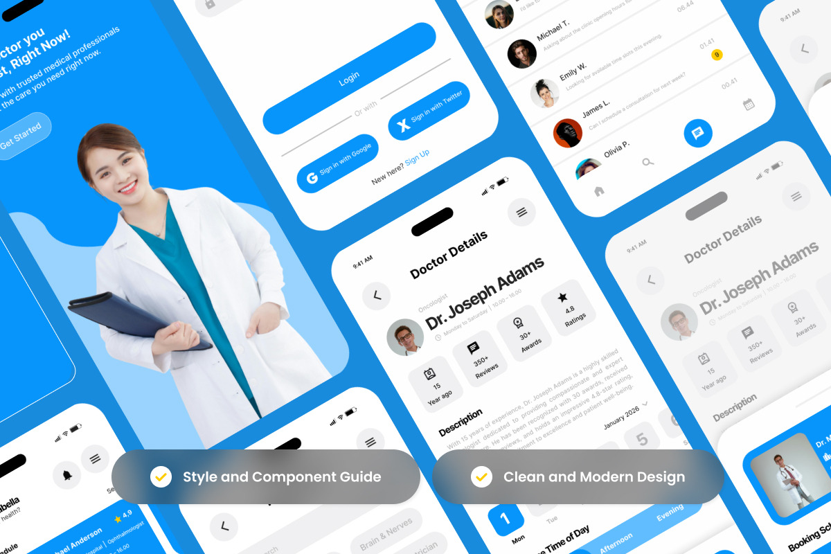 Medico - Online Doctor App Design, an App Template by productype1 (Photo 3 of 5)