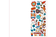 It's movie time! White background, a Texture Illustration by Art Loft (Thumbnail 9 of 16)