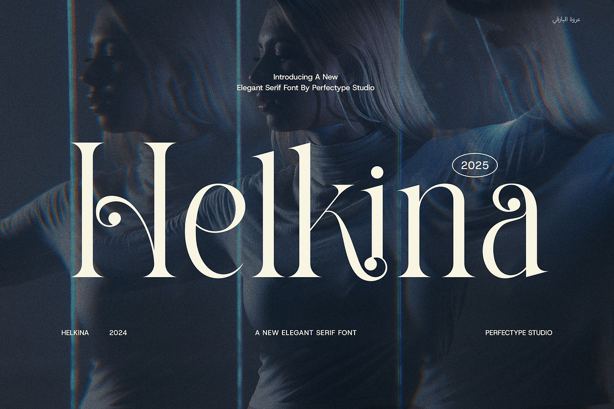 Helkina Stylish Serif Font, a Serif Font by Perfectype (Photo 1 of 8)