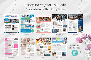 Kids Newsletter Canva Template