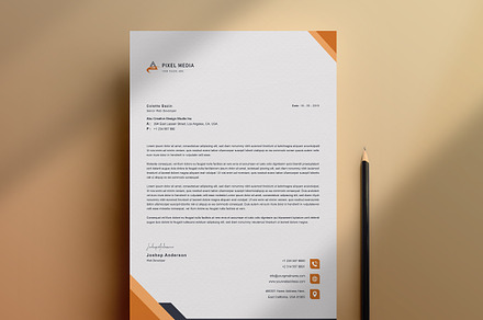 Letterhead, a Stationery Template by TelaTemplates