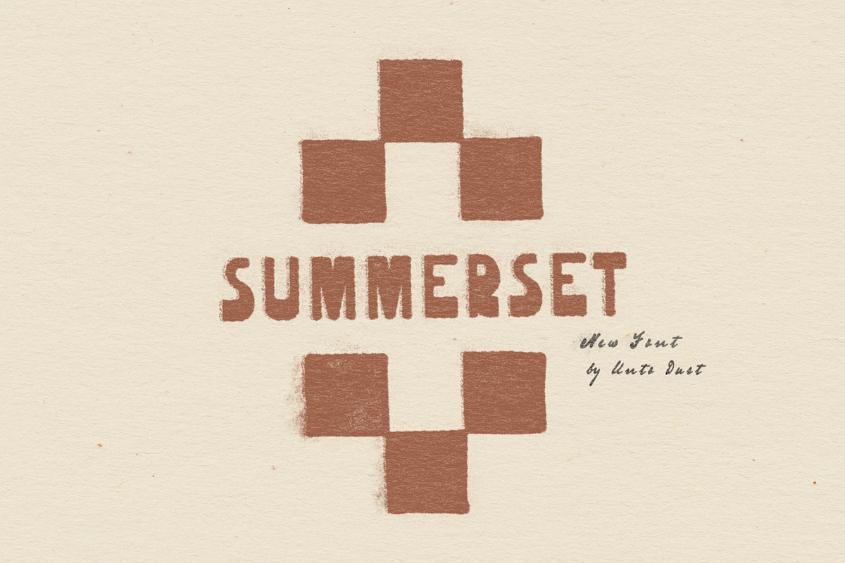 Summerset Hand Drawn Font, a Handwritten Font by Unto Dust (Photo 1 of 4)