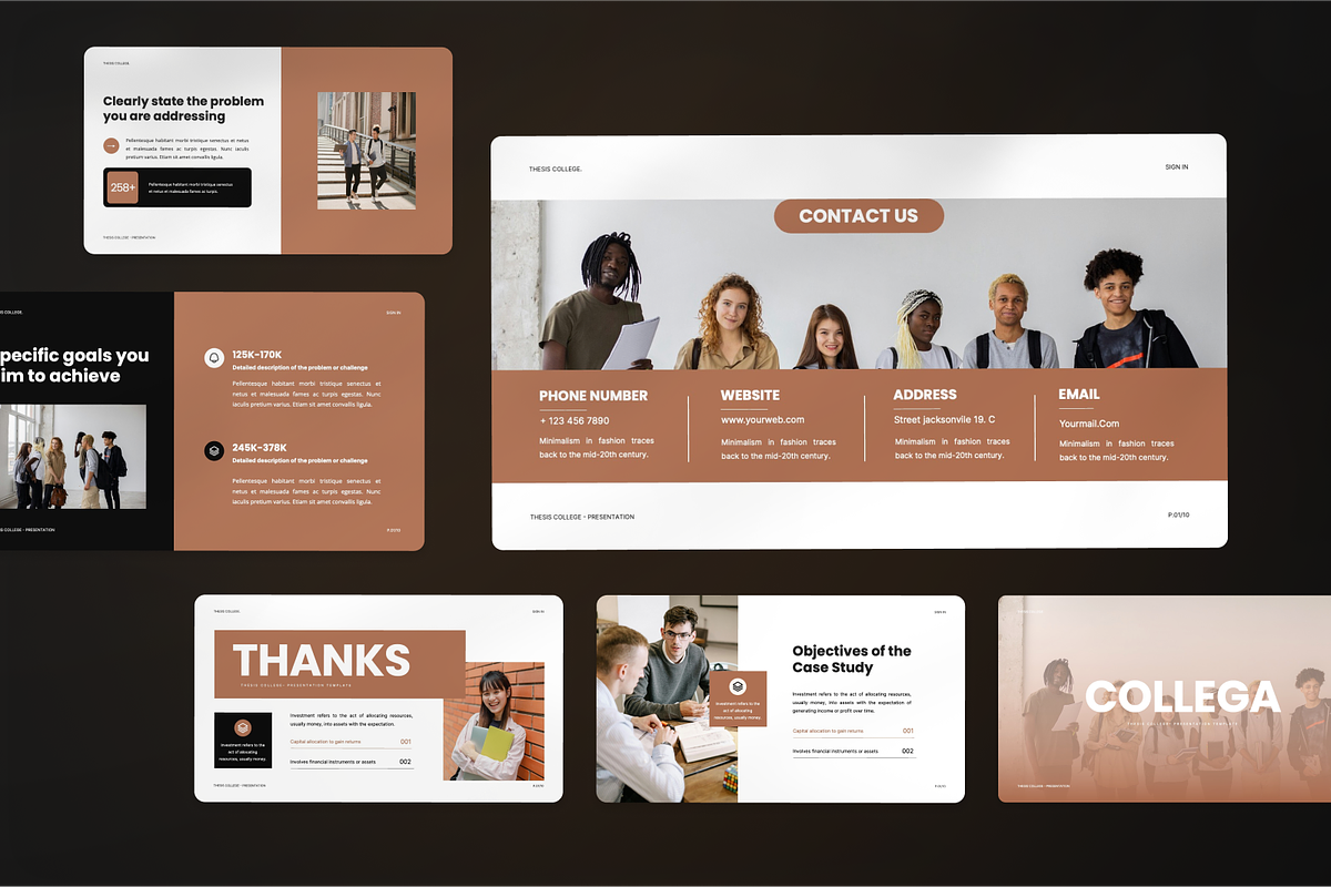 Collega Thesis Defence Google Slide, a Presentation Template by SquidPixey (Photo 6 of 7)