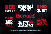 Burn to Death - Terrific Horror Font, a Font by Sarid Ezra (Thumbnail 3 of 9)