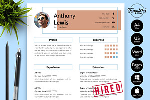 Creative Resume Template - Anthony