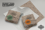 Flat Sandwich Paper Liner Mockup, a Product Mockup by INCDesign (Thumbnail 5 of 6)