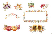 Autumn Time 2. Watercolor collection, a Decorative Illustration by Elena Medvedeva (Thumbnail 5 of 14)