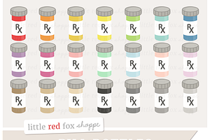 Pill Bottle Clipart Graphics