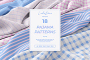 Pajama Patterns: Stripes & Check, a Pattern Graphic by Leila Divine (Thumbnail 1 of 11)