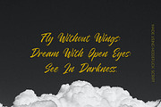 Modeflick Script, a Script Font by Astageni (Thumbnail 2 of 9)