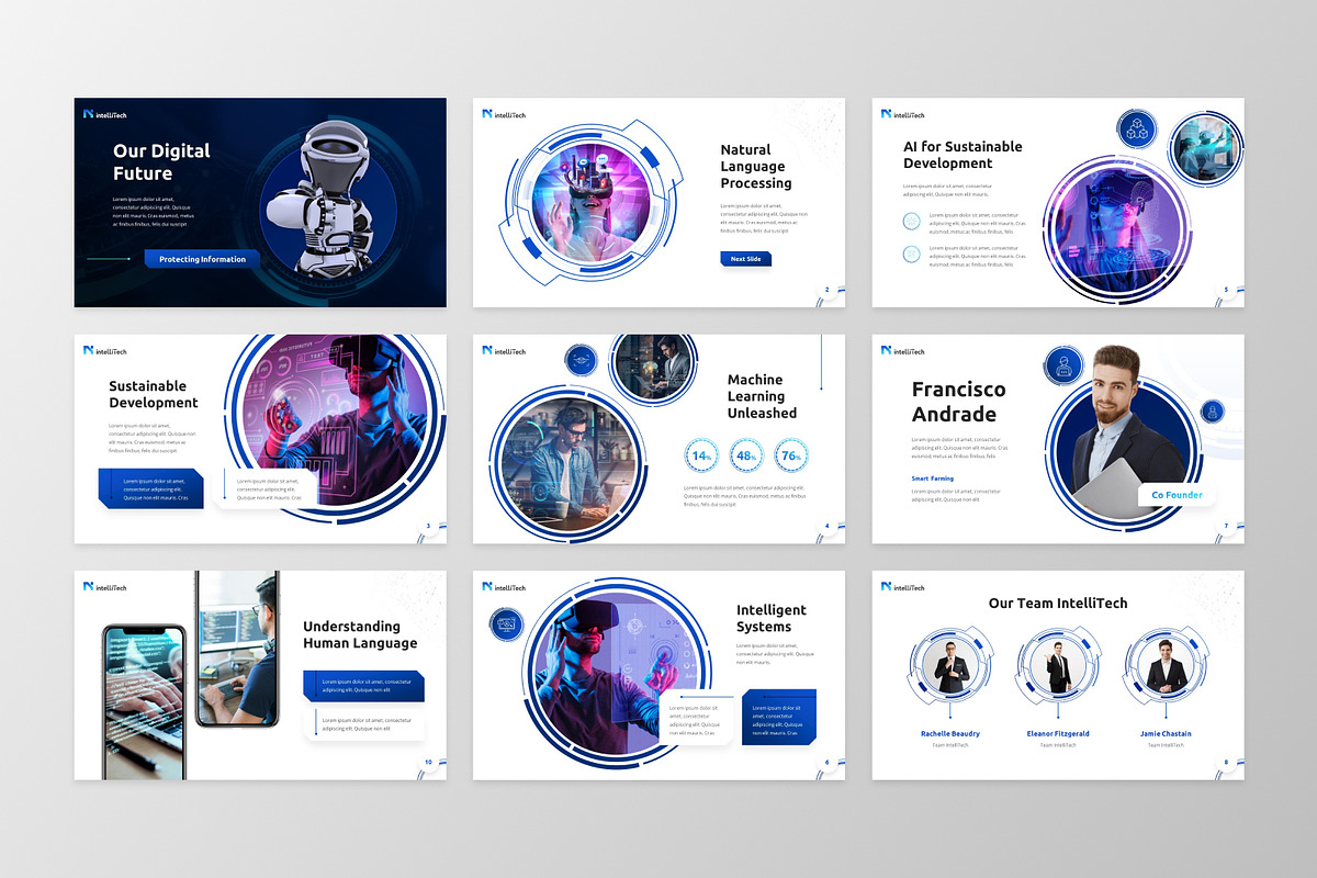 IntelliTech - It & Technology Google, a Presentation Template by GraphauseProject (Photo 3 of 6)