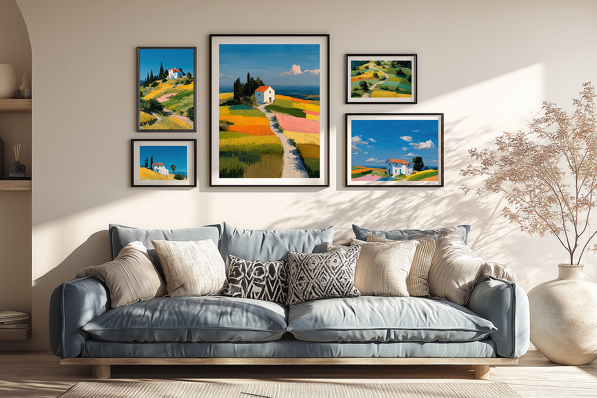 Colorful Countryside Illustration, a Decorative Illustration by Housui Patterns (Photo 9 of 12)