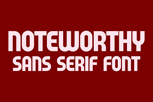 Noteworthy - Sans Serif Font
