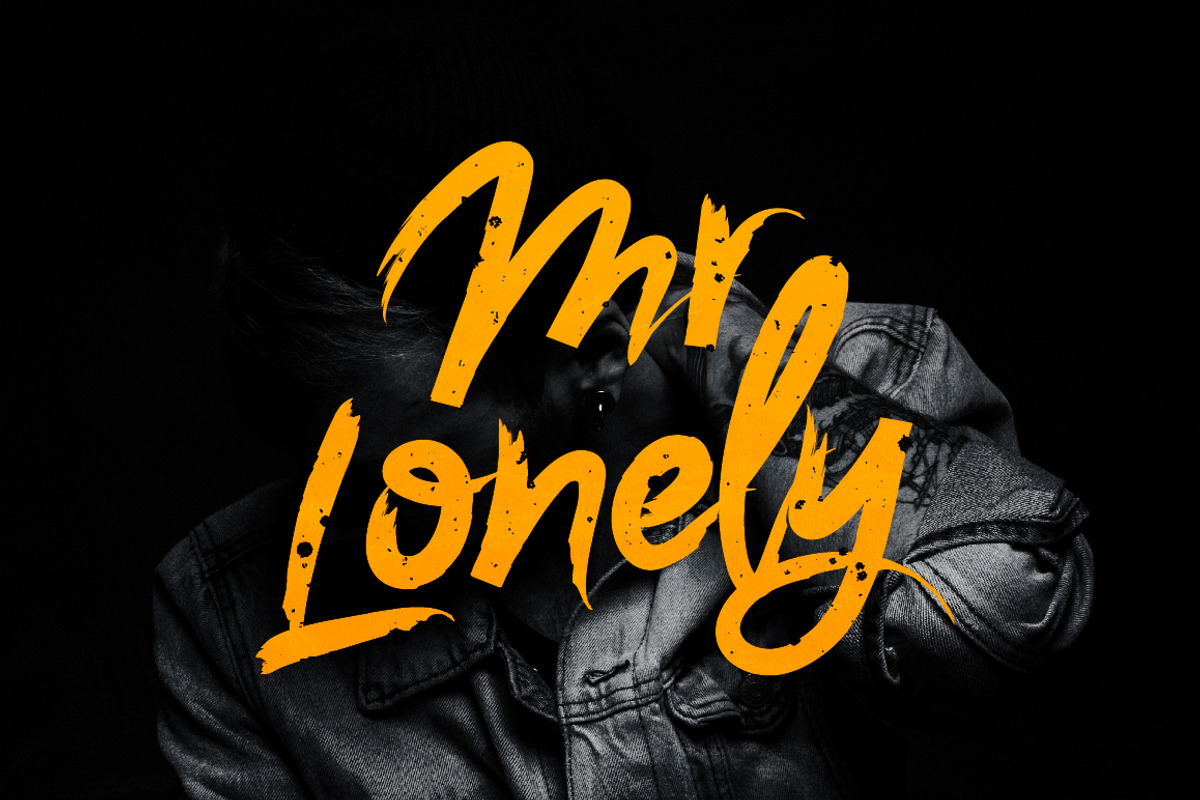 Mr. Lonely, a Font by chekart (Photo 1 of 8)