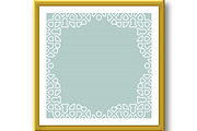 Floral Abstract Square Vector Frame, a Background Graphic by FineArtStudio (Thumbnail 2 of 3)