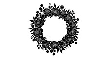 Elegant floral wreath silhouette, an Illustration by Amazin_art (Thumbnail 31 of 41)