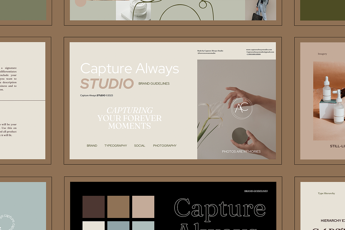 Studio Brand Guidelines, a Branding & Logo Template by Forever Create Studio (Photo 4 of 6)