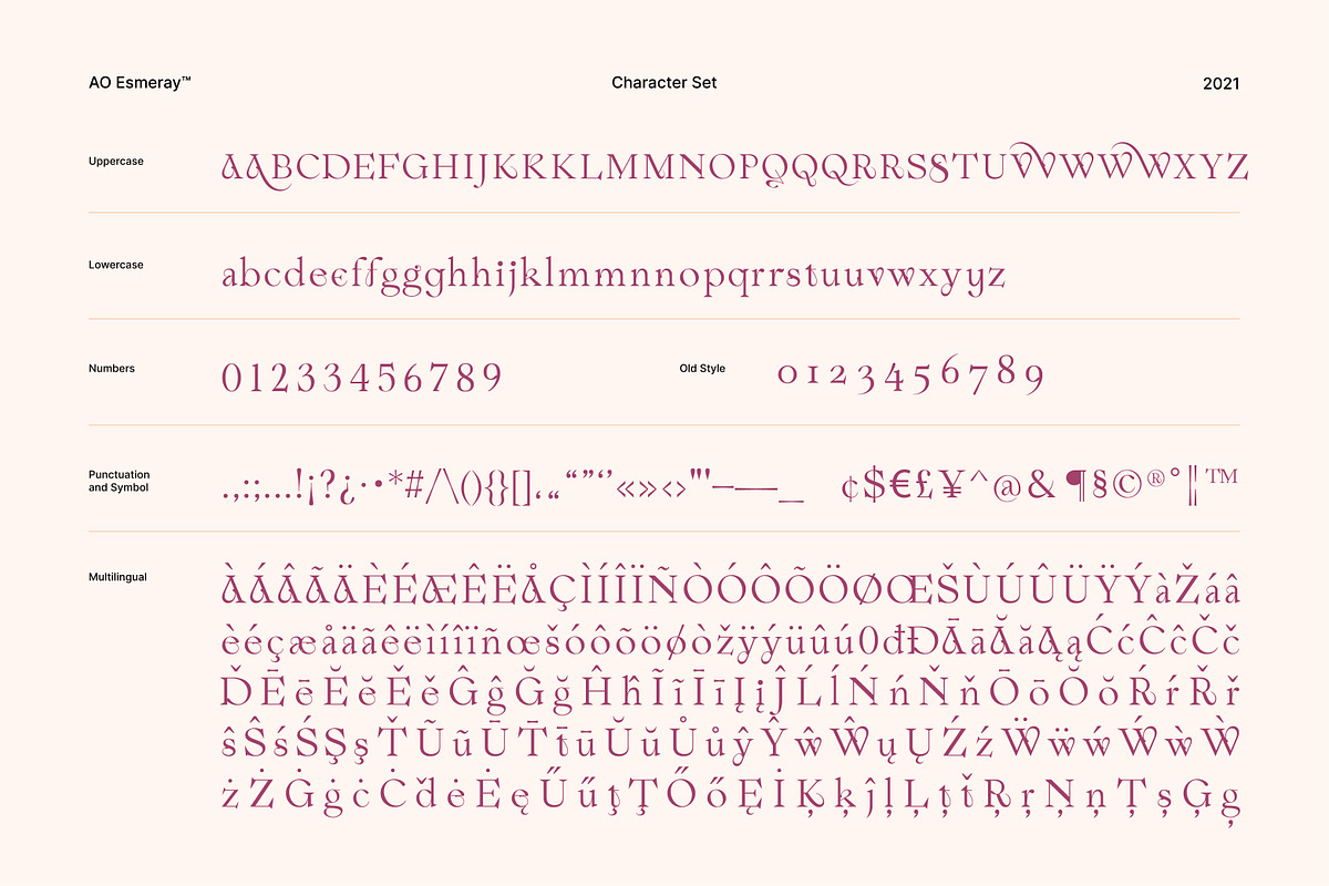 AO Esmeray - Display Typeface, a Font by OwunStudio (Photo 2 of 18)