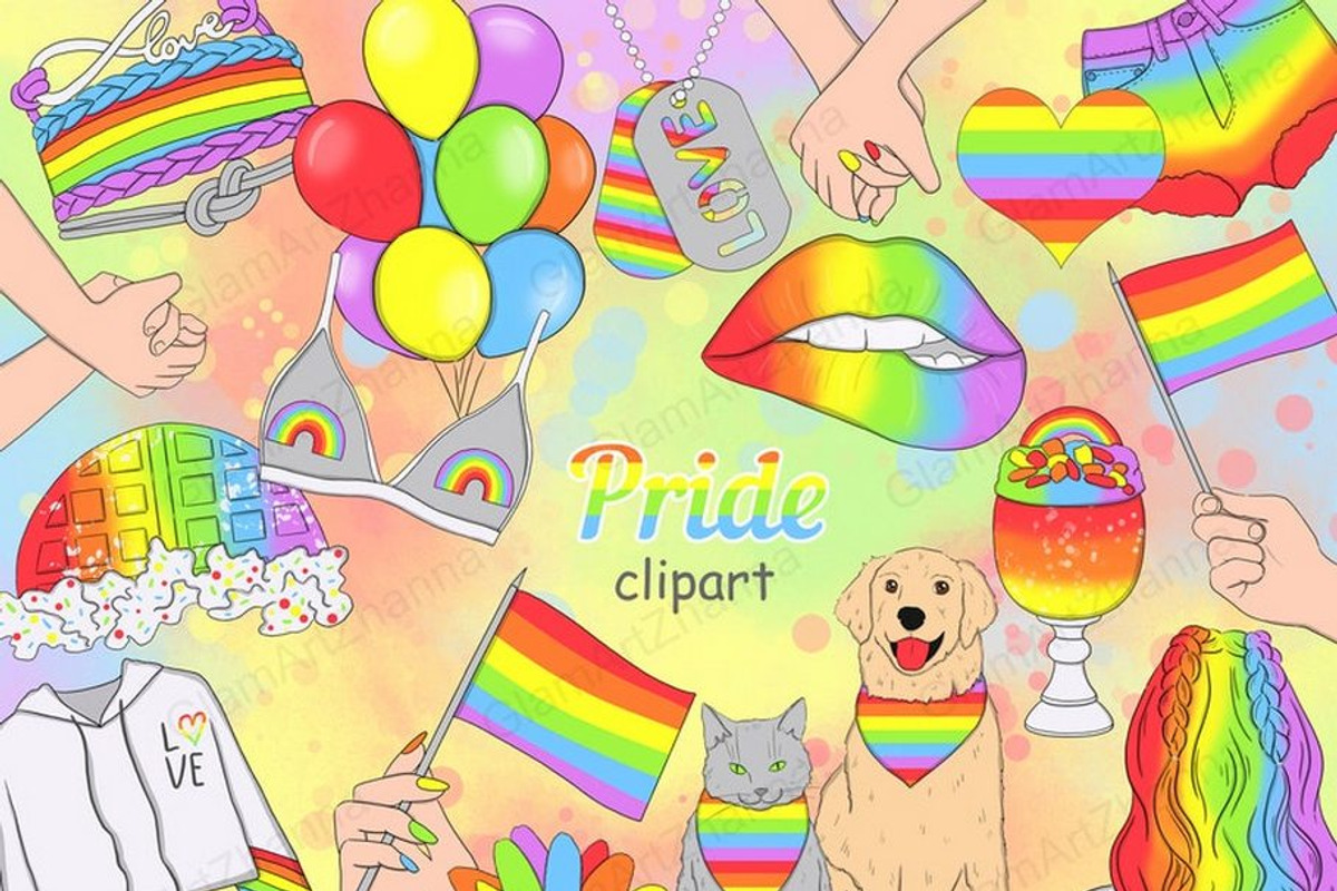 Pride Clipart, an Object Illustration by GlamArtZhanna (Photo 1 of 3)